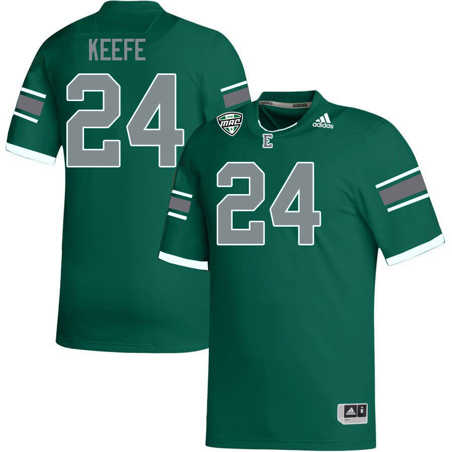 Eastern Michigan Eagles #24 Kaiden Keefe College Football Jerseys Stitched Sale-Green
